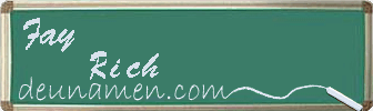 Fay Rich Visitenkarte